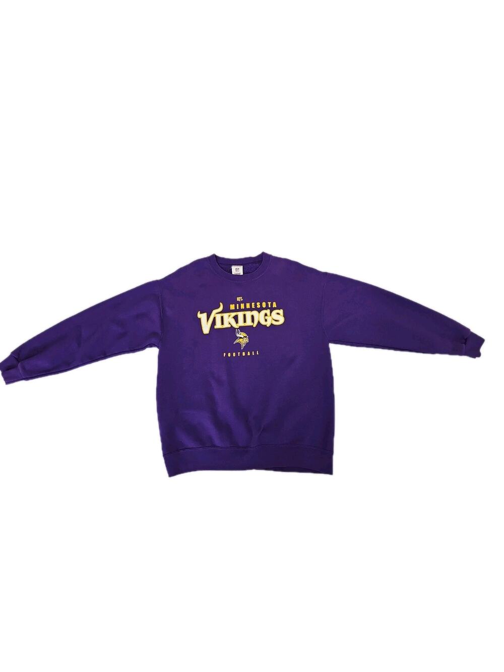 Vintage Minnesota Vikings Pro Player Sweatshirt Size Large NFL Purple Fleece